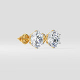 2 Ct Conical Solitaire Studs