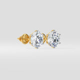 2 Ct Solitaire Studs