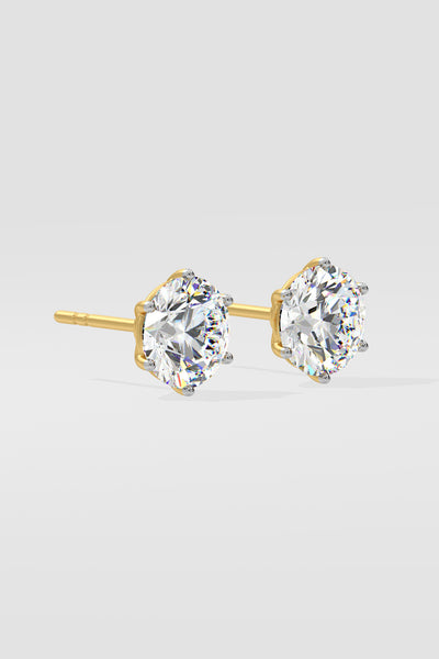 2 ct Solitaire Studs