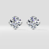 5 Ct Lotus Solitaire Studs