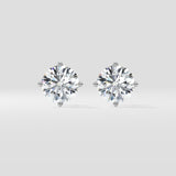 3 Ct Conical Solitaire Studs