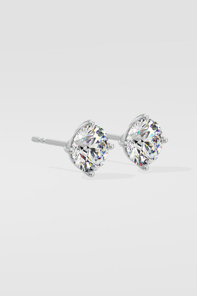 3 ct Conical Solitaire Studs