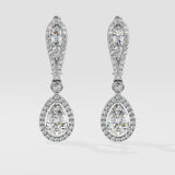 Minari Pear Halo Danglers