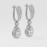 Minari Pear Halo Danglers