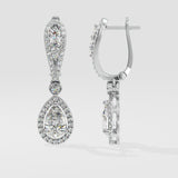 Minari Pear Halo Danglers