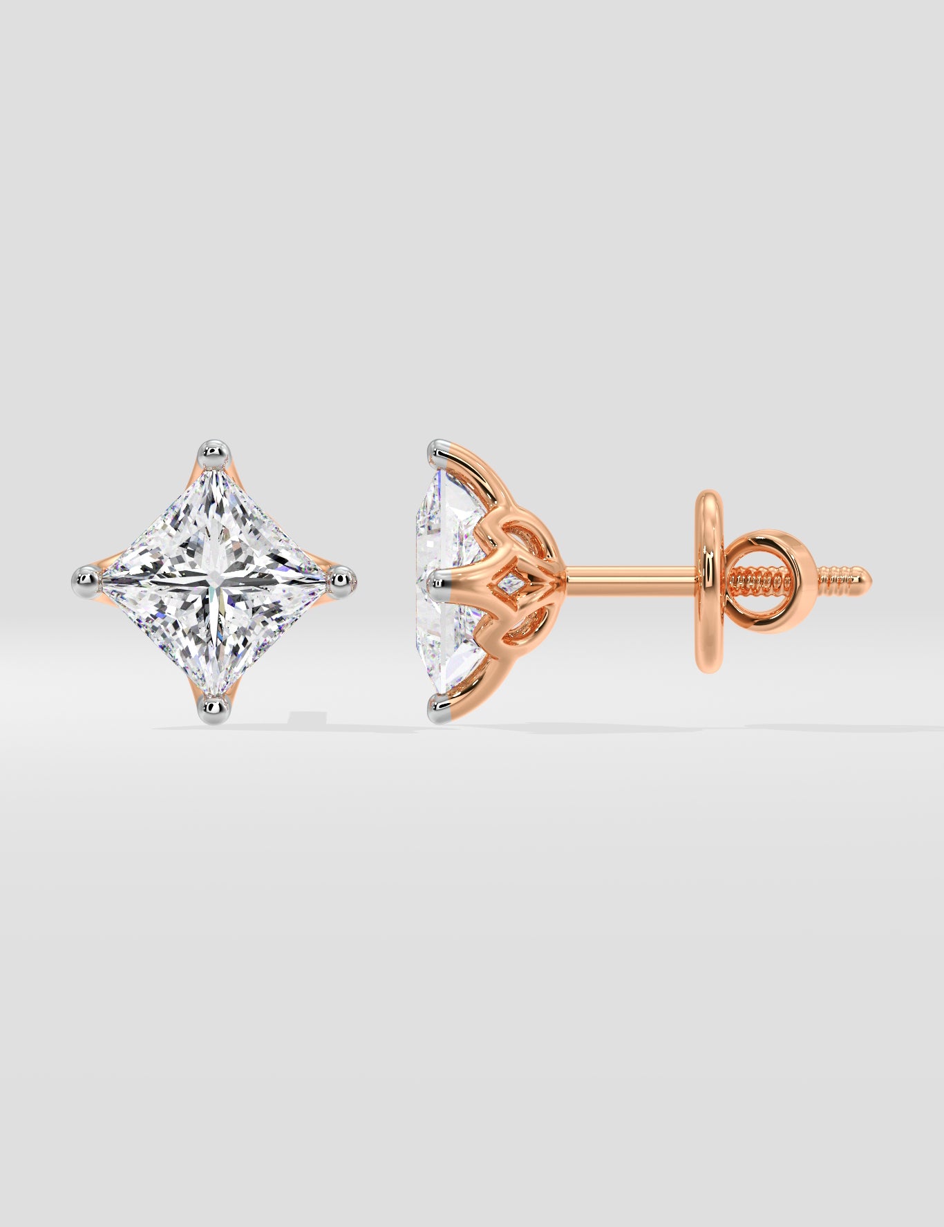 2 Ct Princess Spire Studs
