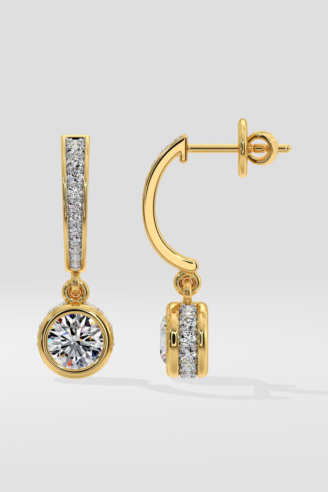 Lab Grown Diamond Drop Huggies