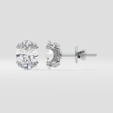 2 Ct Oval Dual Prong Studs