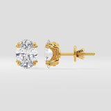 2 Ct Oval Dual Prong Studs