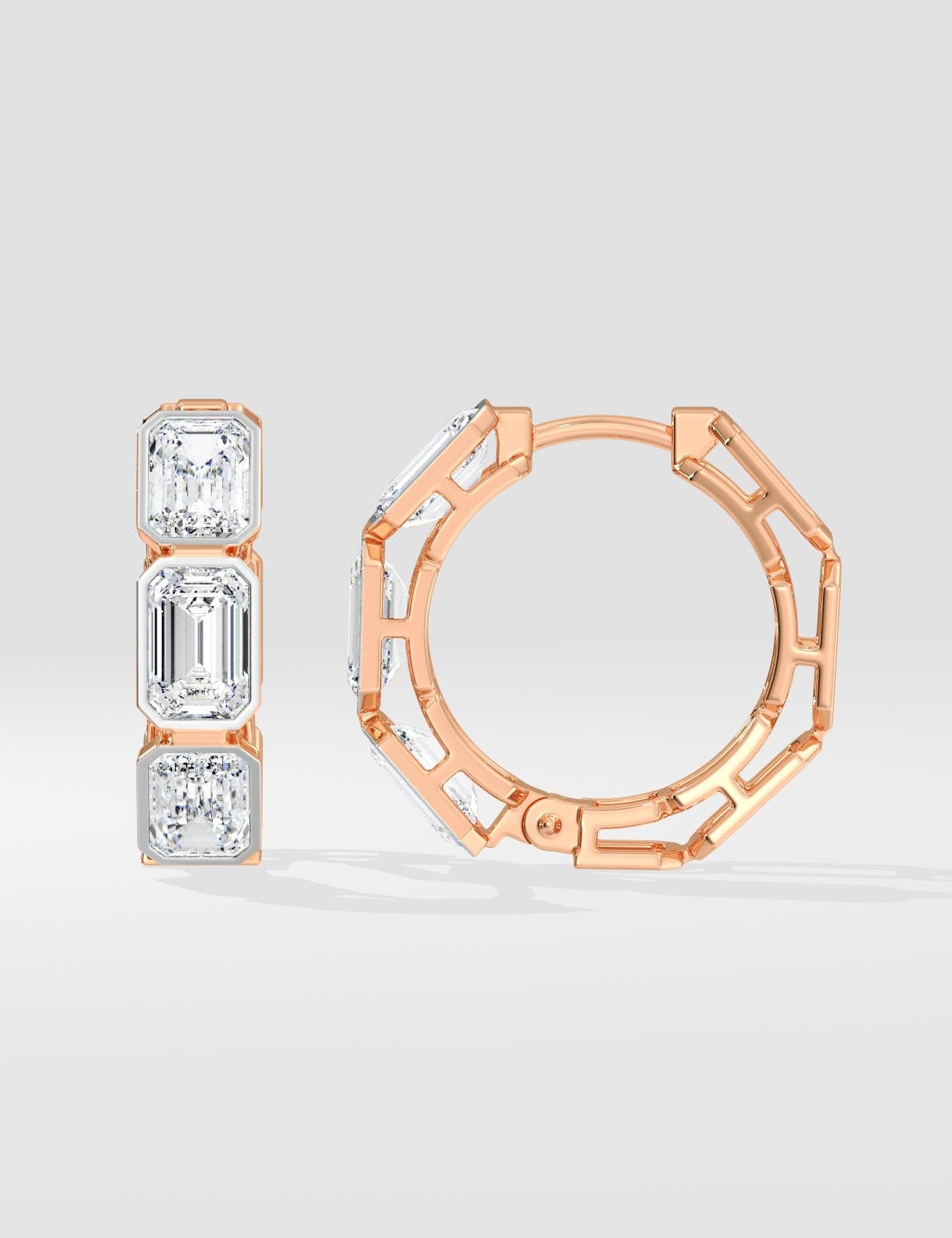 Tres Emerald Hoops - House of Quadri