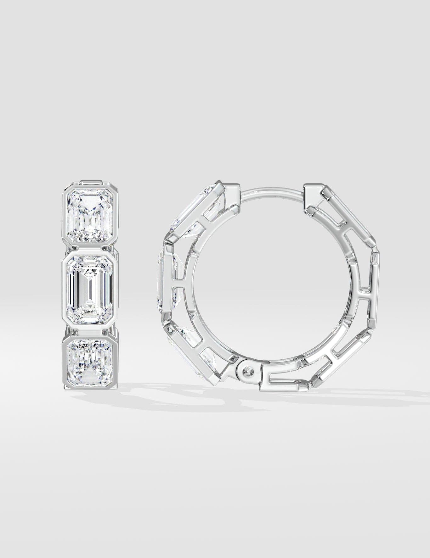 Tres Emerald Hoops - House of Quadri