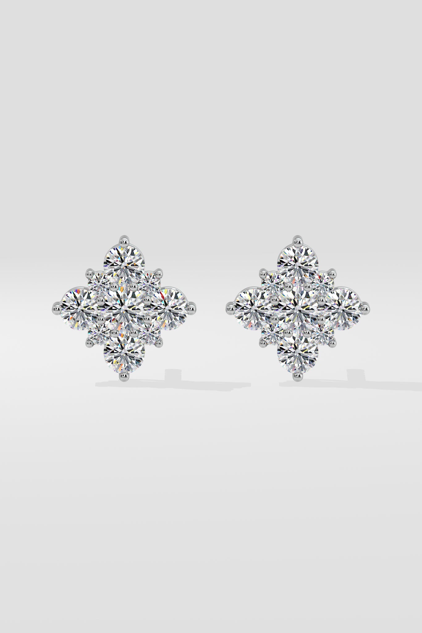 Snowflake Cluster Earrings