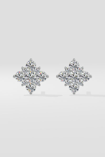 Snowflake Cluster Earrings