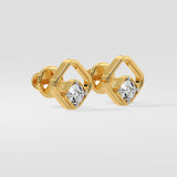 Brim Solitaire Earrings