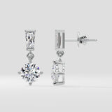 2 ct Solitaire Drop Earrings