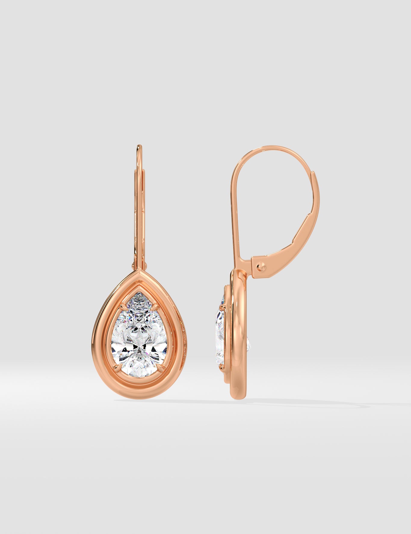 2 Ct Teardrop Earrings