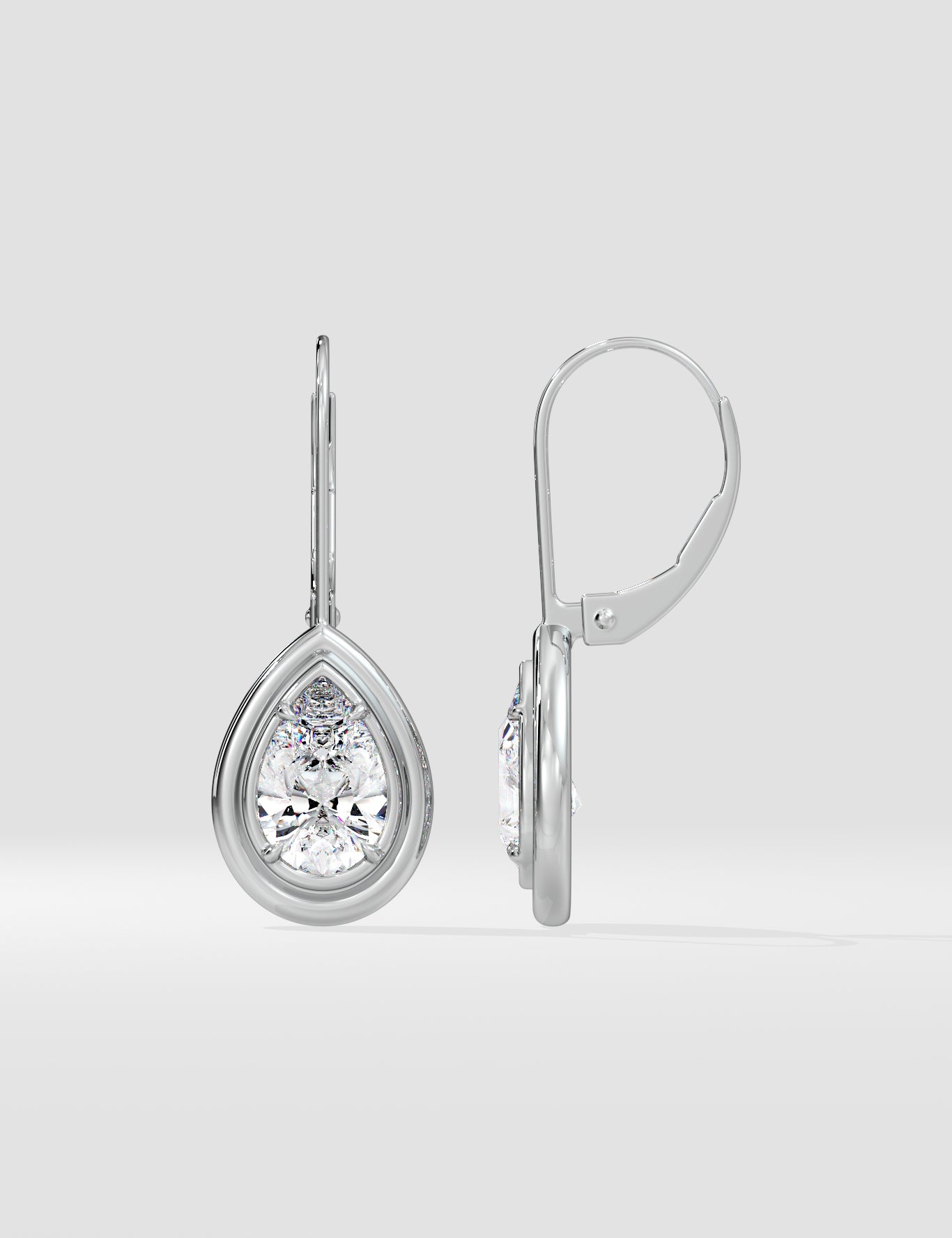 2 Ct Teardrop Earrings