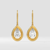 2 Ct Teardrop Earrings
