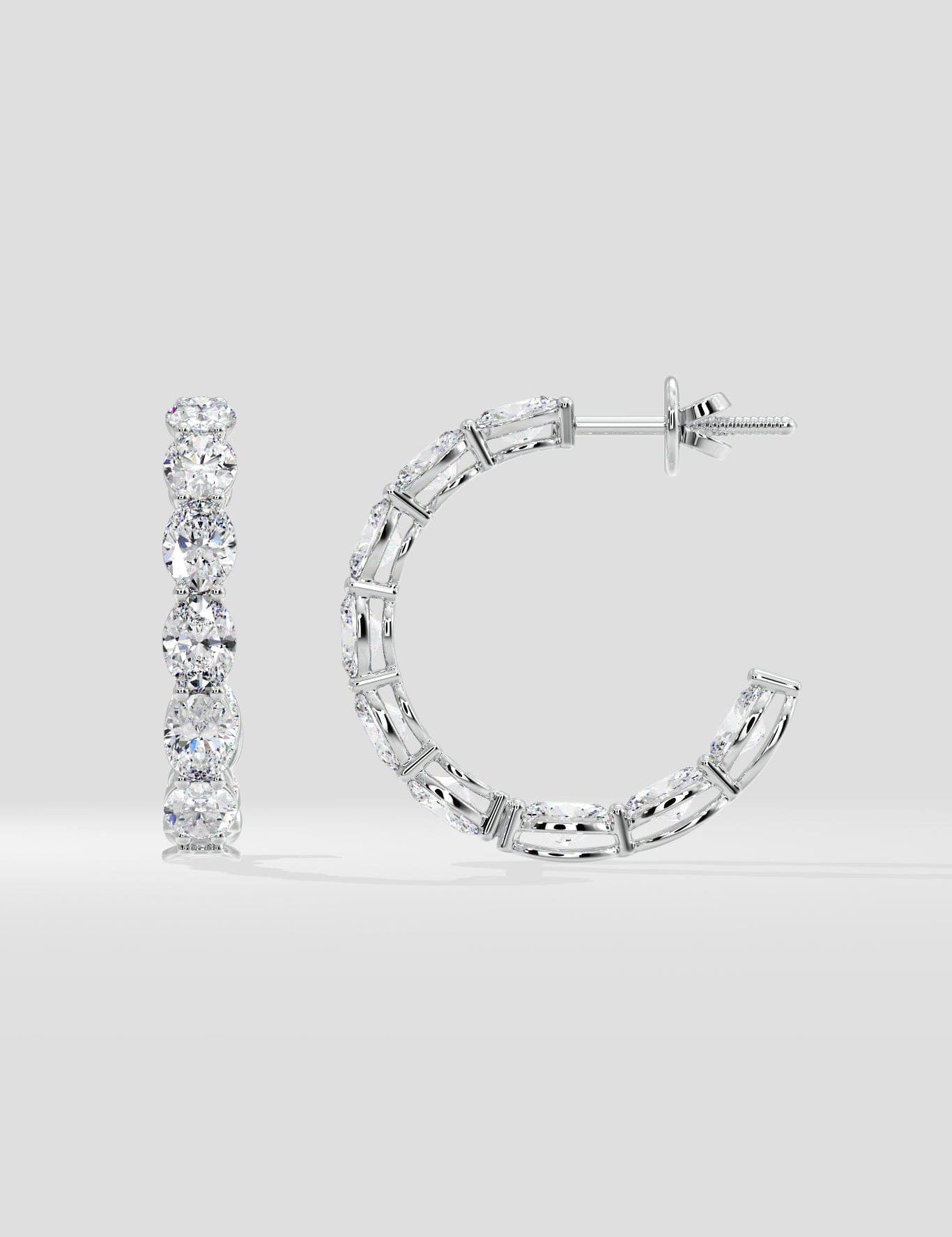 Oval Inside-Out Hoops - House of Quadri