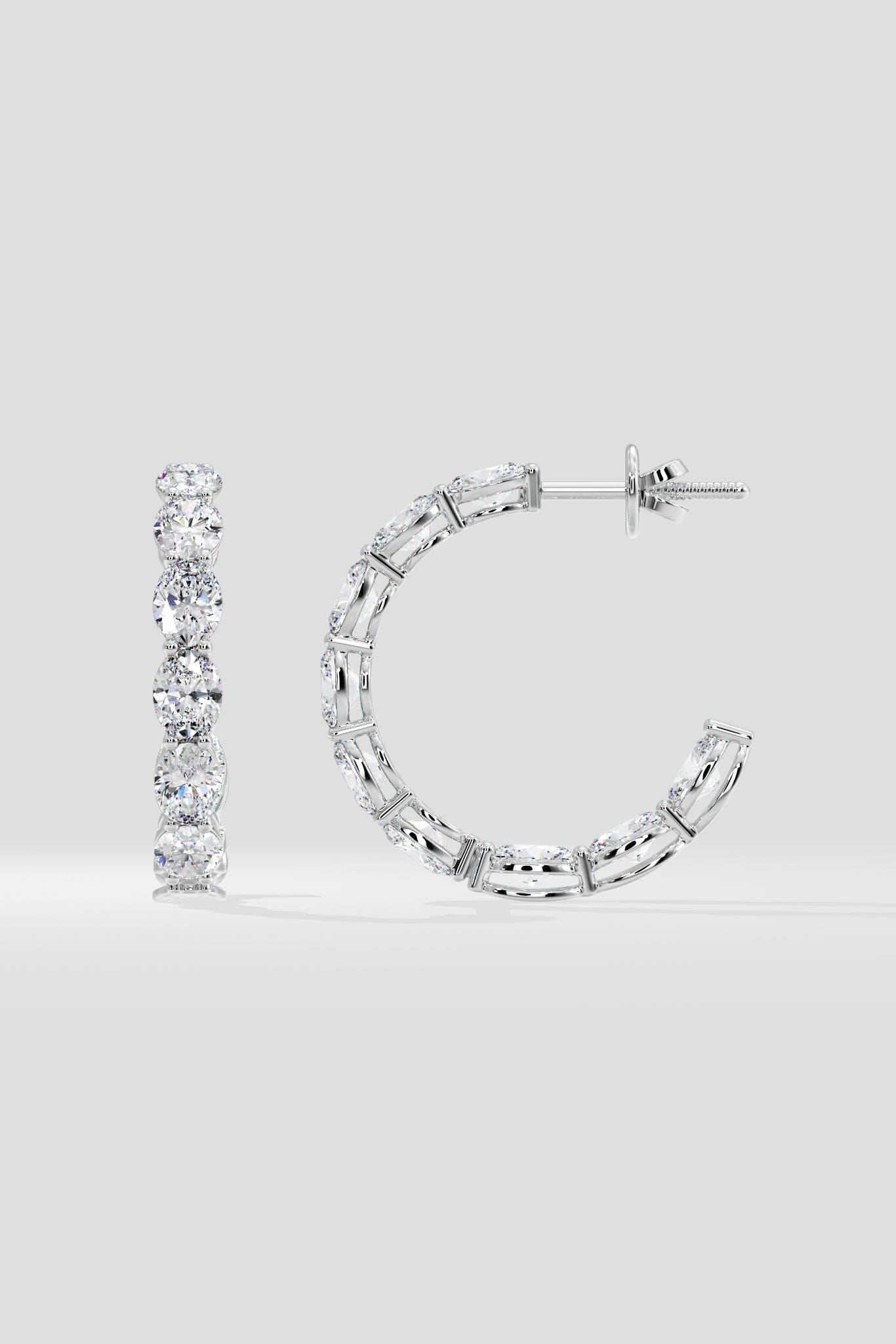 Oval Inside-Out Hoops - House of Quadri