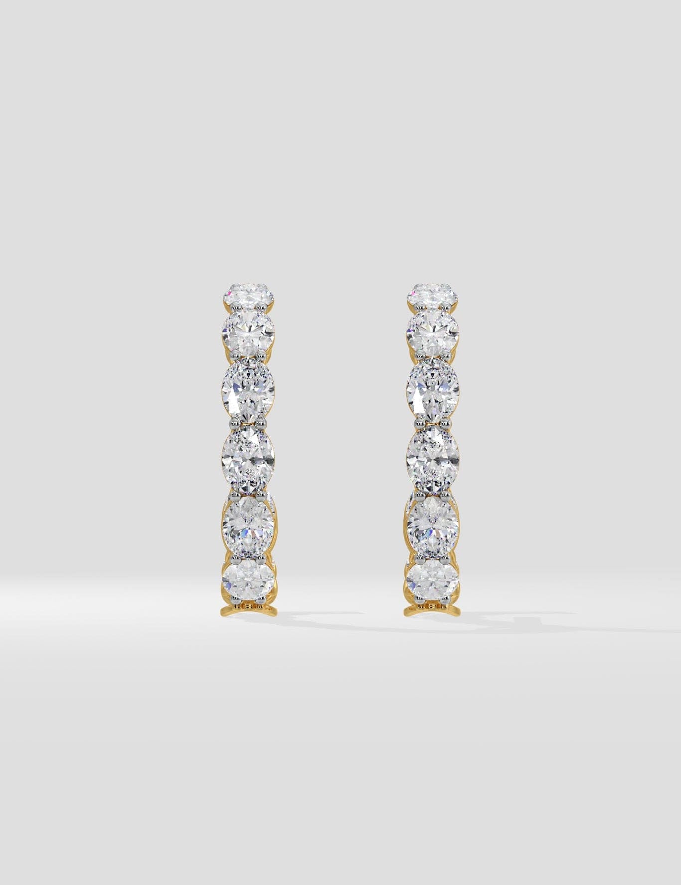 Oval Inside-Out Hoops - House of Quadri