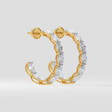 Oval Inside-Out Hoops