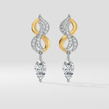 2 Ct Marquise Entwine Danglers