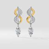 2 Ct Marquise Entwine Danglers