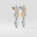 2 Ct Marquise Entwine Danglers