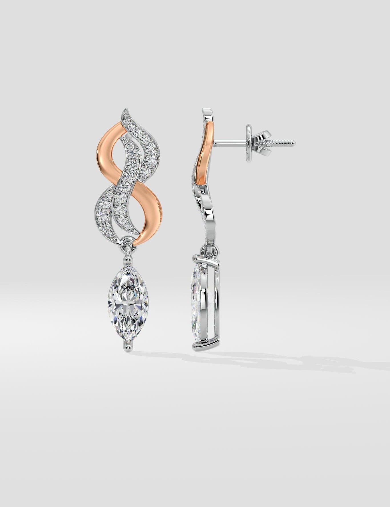 2 Ct Marquise Entwine Danglers - House of Quadri
