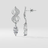 2 Ct Marquise Entwine Danglers
