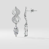 2 Ct Marquise Entwine Danglers