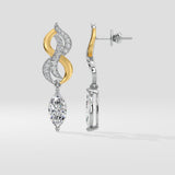 2 Ct Marquise Entwine Danglers