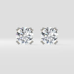 5 Ct Dual Prong Solitaire Studs - House of Quadri