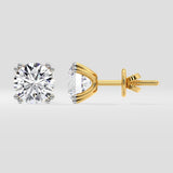 5 Ct Dual Prong Solitaire Studs