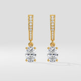 1.5 Ct Oval Arc Drops