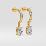 1.5 Ct Oval Arc Drops - House of Quadri