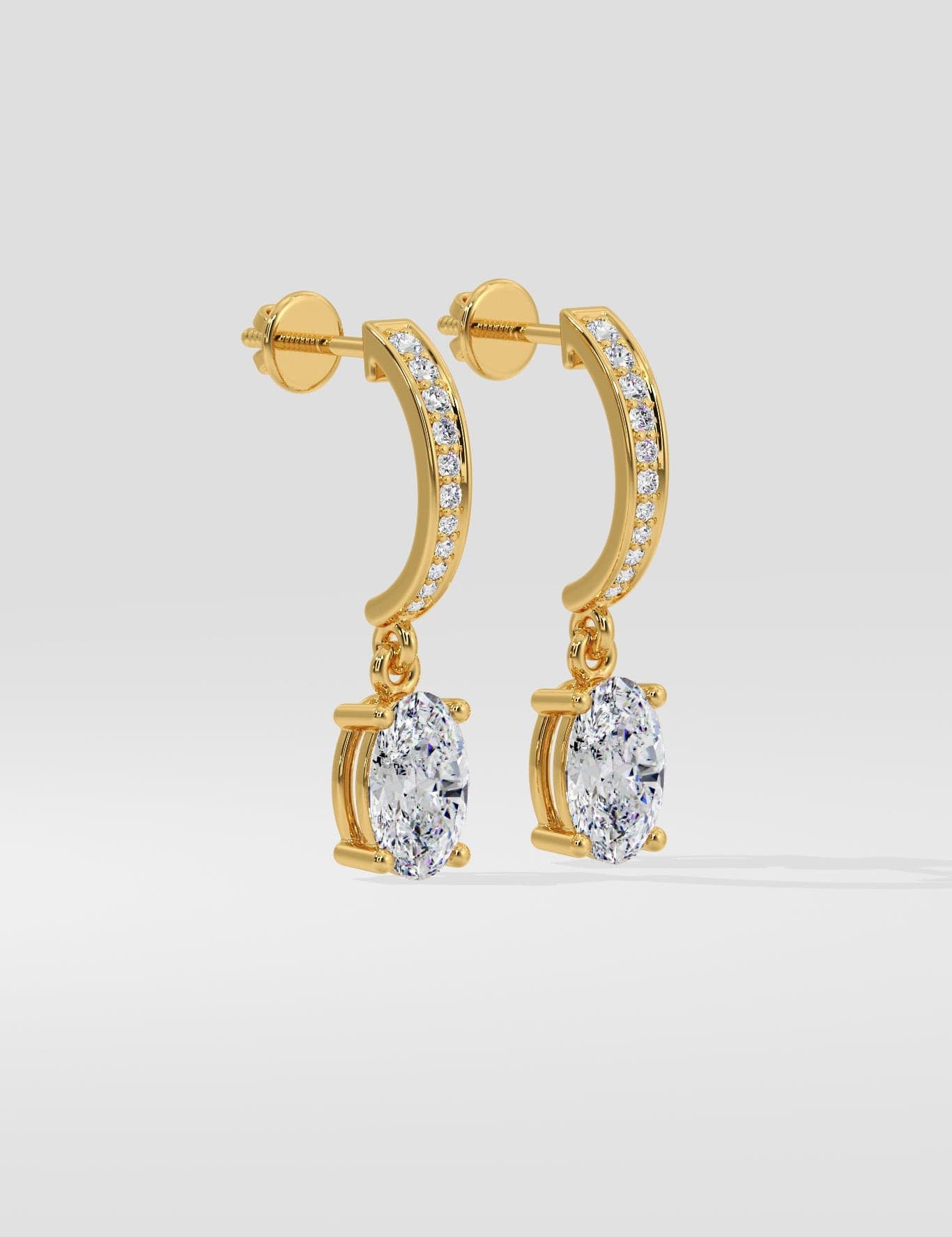 1.5 Ct Oval Arc Drops - House of Quadri