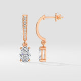 1.5 Ct Oval Arc Drops