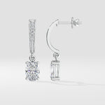 1.5 Ct Oval Arc Drops - House of Quadri