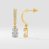 1.5 Ct Oval Arc Drops