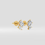 Emerald & Pear Duo Studs - House of Quadri