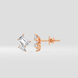 Emerald & Pear Duo Studs - House of Quadri