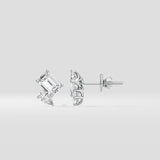 Emerald & Pear Duo Studs - House of Quadri