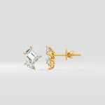 Emerald & Pear Duo Studs - House of Quadri