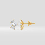Emerald & Pear Duo Studs