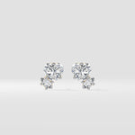 Heartine Duo Studs - House of Quadri