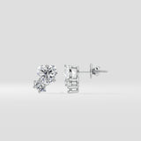 Heartine Duo Studs - House of Quadri
