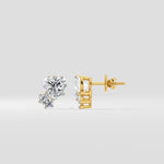 Heartine Duo Studs - House of Quadri