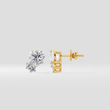 Heartine Duo Studs - House of Quadri